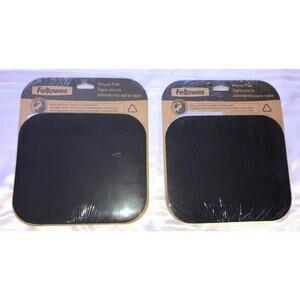 Mouse Pads Lot of 2 Fellowes Earth Series 50% Recycled Content Black #58024 NEW